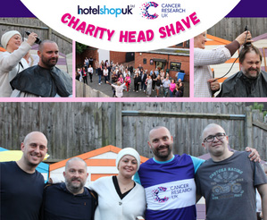 HotelshopUK Ltd Charity Head Shave 2023 for Cancer Research